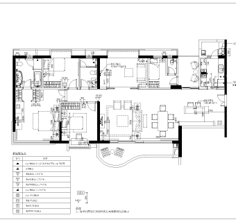 珠海东方傲景峰项目A1、A2、A3示范单位CAD施工图套图，样板房CAD图纸下载