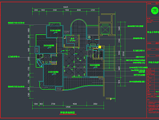 样板房完整施工图CAD模板，样板房CAD施工图纸下载