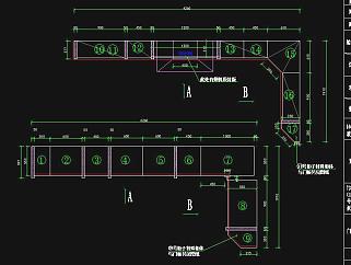 原创精品橱柜CAD图库，精品橱柜CAD施工图下载