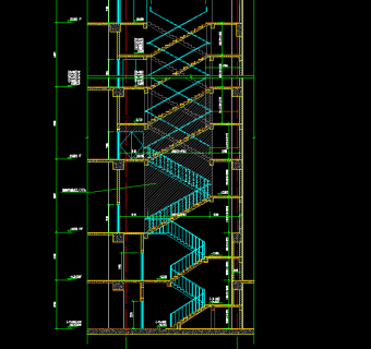 现代风格办公楼建筑设计施工图，办公楼建筑CAD施工图纸下载