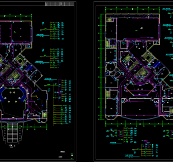 [湖北]某五星级酒店强弱电图纸，电气CAD施工图纸下载
