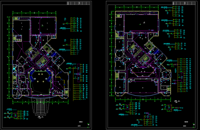 [湖北]某五星级酒店强弱电图纸，电气CAD施工图纸下载
