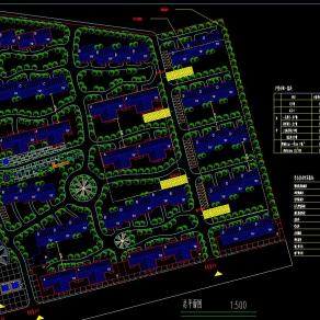 某小区规划组团图CAD图纸下载