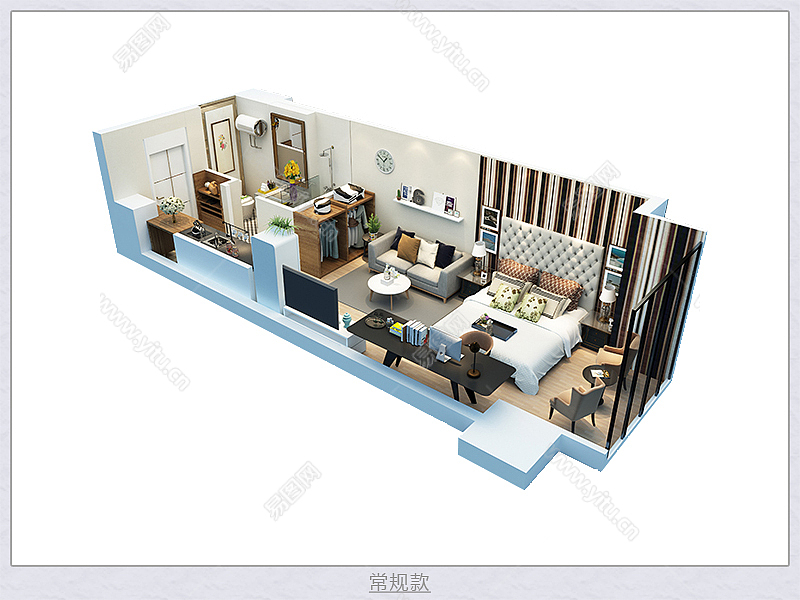 小户型公寓力图户型图渲染设计.jpg1/1