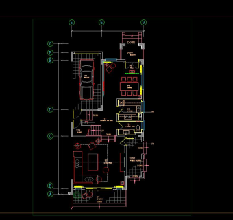 祥细客厅卧室家装户型图三居CAD，免费下载