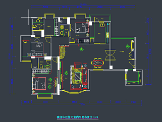 家居住宅CAD施工图下载、家居住宅dwg文件下载