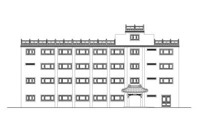 北方某四层中式大<a href=https://www.yitu.cn/sketchup/jiudianjianzhu/index.html target=_blank class=infotextkey><a href=https://www.yitu.cn/su/7829.html target=_blank class=infotextkey>酒店</a>建筑</a><a href=https://www.yitu.cn/su/7590.html target=_blank class=infotextkey>设计</a>施工图_1