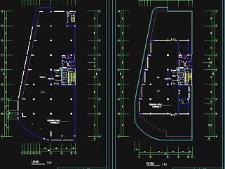 写字楼大厦电气图施工图CAD图纸