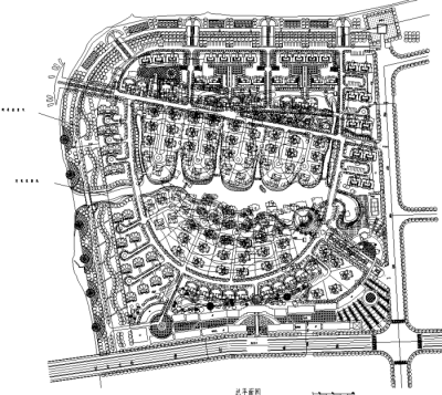 别墅区总平图