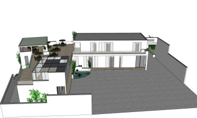 中式建筑会所模型，sketchup模型免费下载