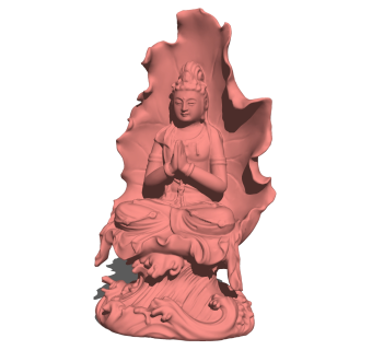 现代观音草图大师模型，观音菩萨su模型下载