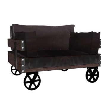 美式单人沙发skb文件，美式复古单人沙发草图大师模型下载