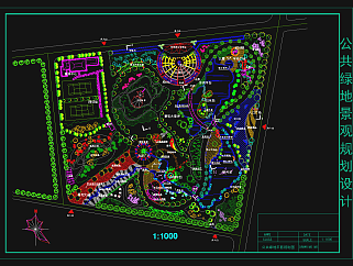 园林景观CAD规划施工图，园林景观CAD施工图纸下载