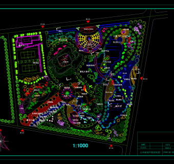 园林景观CAD规划施工图，园林景观CAD施工图纸下载