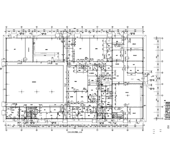 某医药主车间建筑施工图CAD图纸下载dwg文件下载