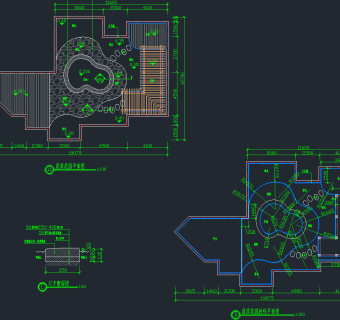 屋顶花园CAD图纸，屋顶花园CAD施工图纸下载