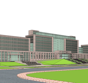 现代酒店草图大师模型，酒店sketchup模型免费下载