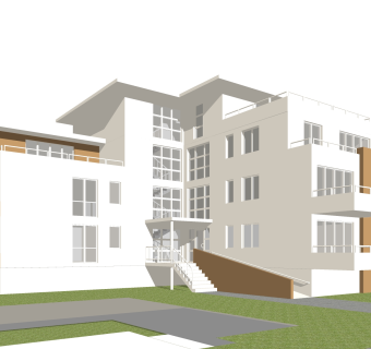现代办公楼草图大师模型，办公楼sketchup模型免费下载