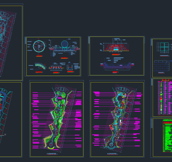 园林施工图cad源文件，园林CAD施工图纸下载