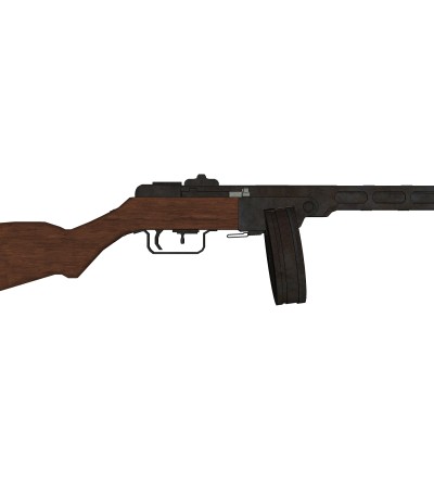 苏联PPSH-41式波波沙冲锋枪002su模型,苏联PPSH-41式波波沙冲锋枪002sketchup模型下载