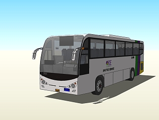 现代巴士<em>客车</em>草图大师模型，巴士sketchup模型