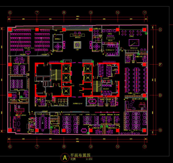 珠宝有限公司装饰施工图，CAD建筑图纸免费下载