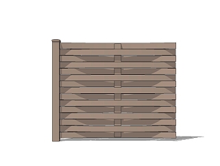现代农场木板篱笆栏杆su模型下载、农场木板篱笆栏杆...