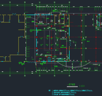 现代食堂建筑图纸，餐厅CAD施工图纸下载