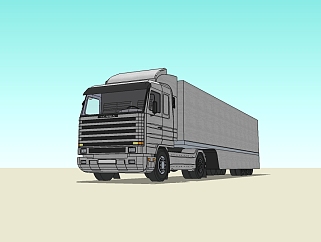 <em>现代卡车</em>货车草图大师模型，货车sketchup模型