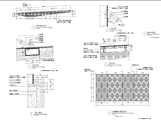 中高端单边廊架施工图设计