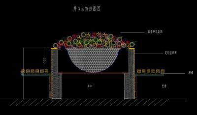 上海某厂区景观绿化设计施工图CAD图纸下载