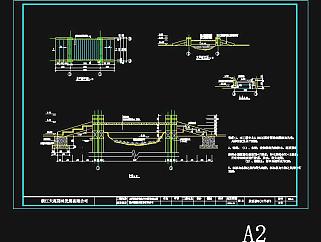 莱茵桥CAD施工图，桥CAD建筑图纸下载