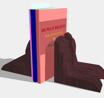  现代书籍草图大师模型，书籍sketchup模型下载