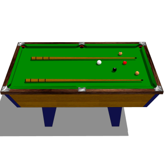 现代台球桌草图大师模型，台球桌SKB文件下载