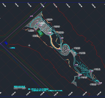 休闲公园园林景观工程施工图,cad建筑图纸免费下载