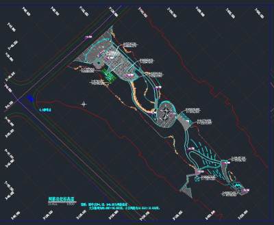 休闲公园园林景观工程施工图,cad建筑图纸免费下载