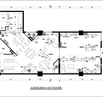 现代会议办公室CAD施工图