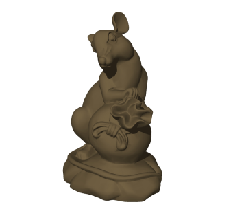 现代十二生肖雕塑SU模型，十二生肖SKB文件下载