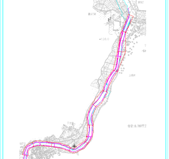 县级河道景观改造施工图,cad建筑图纸免费下载