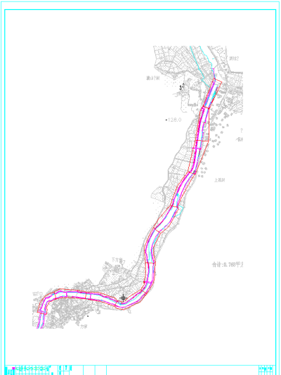 县级河道景观改造施工图,cad建筑图纸免费下载