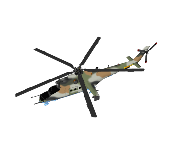 现代武装运输直升机草图大师模型，直升机sketchup模型下载