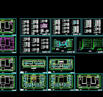 教学楼电气图纸施工图CAD图纸