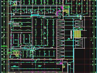 一栋7层的综合办公楼电气设计CAD施工图，综合办公楼电气设计图纸下载