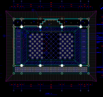 温州寺院建筑CAD施工图，寺院CAD建筑图纸下载