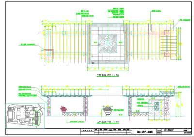 国际社区样板区环境景观设计施工图,cad建筑图纸免费下载