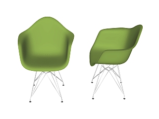 现代吧椅sketchup模型，椅子草图大师模型下载