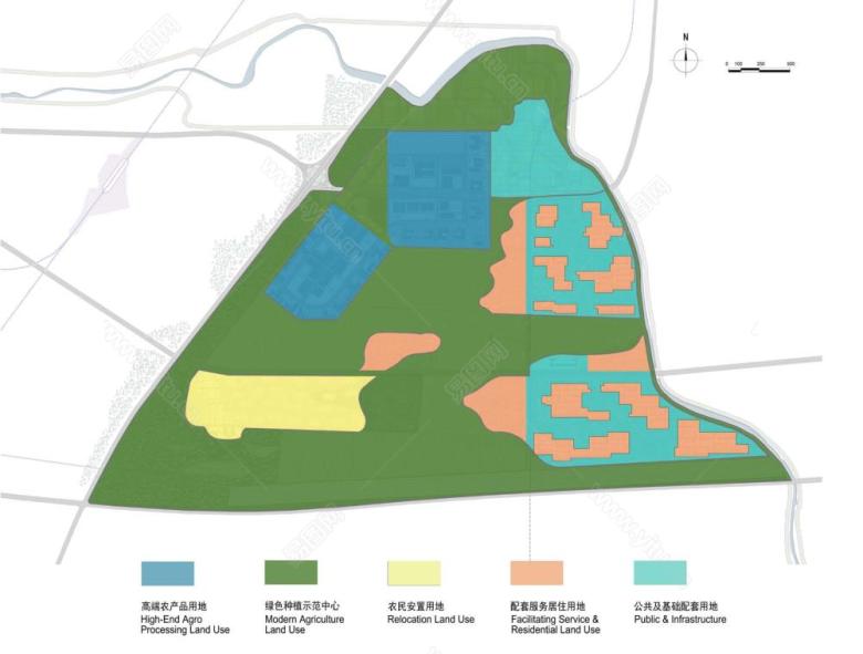 中国北京农业生态谷概念性规划 设计-土 地利用图