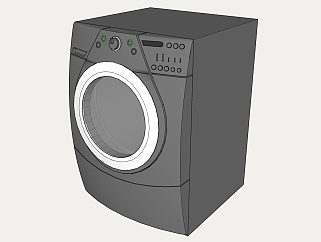    洗衣机SU模型，洗衣机 草图大师模型下载