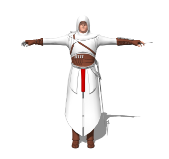 现代游戏角色草图大师模型，游戏角色sketchup模型下载