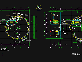 三层商业综合楼建筑施工图，商业综合楼CAD施工图纸下载